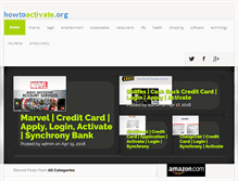 Tablet Screenshot of howtoactivate.org